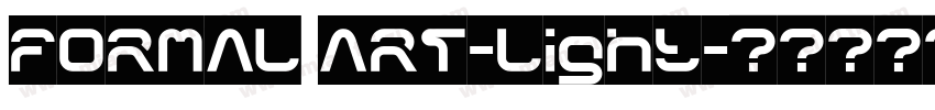 FORMAL ART-Light字体转换